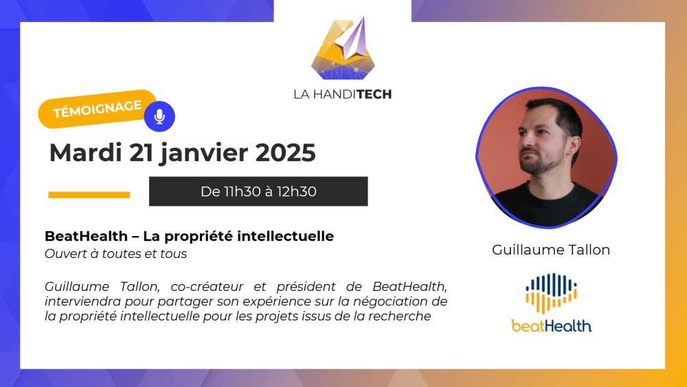 [AGENDA] Témoignage - BeatHealth - La propriété intellectuelle
